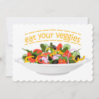 Iss Your Veggies Zitat frisch Salat Mix Schüssel g