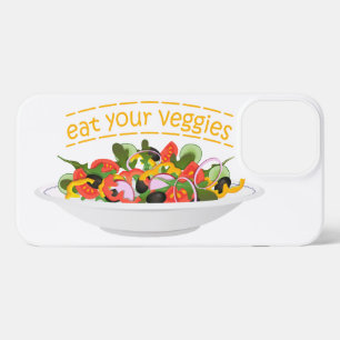 Iss Your Veggies Zitat frisch Salat Mix Schüssel g iPhone 13 Pro Max Hülle
