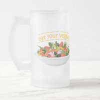 Iss Your Veggies Zitat frisch Salat Mix Schüssel g