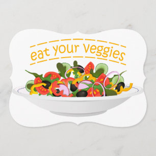 Iss Your Veggies Zitat frisch Salat Mix Schüssel g Programm