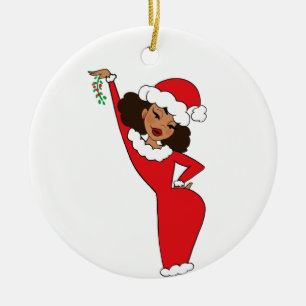 Issa Mistletoe Merry und Bright Keramik Ornament