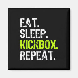 Issen Schlafen Kickbox Wiederholen Kickboxen Kick Magnet
