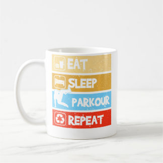 Issen Schlafen Parkour Wiederholen Freerunning Par Kaffeetasse