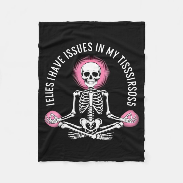 Issues In My Tissues Ehlers Danlos Syndrome Awaren Fleecedecke (Vorderseite)