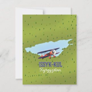 Issyk-Kul Kirgisistan See Reise Poster Kunst.