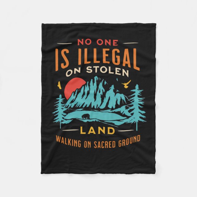 Ist auf gestohlenem Land Vintag illegal? Fleecedecke (Vorderseite)