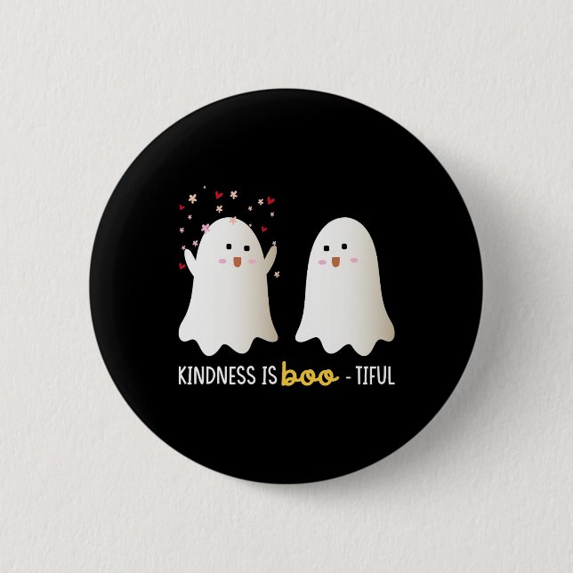 Ist Boo-schöne Lehrer Niedlich Ghost Bootiful Hall Button (Vorderseite)