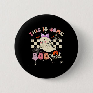 Ist Boo Sheet Niedlich Ghost Retro Halloween Kostü Button