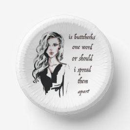 Ist Buttcheeks ein Wort Pappteller