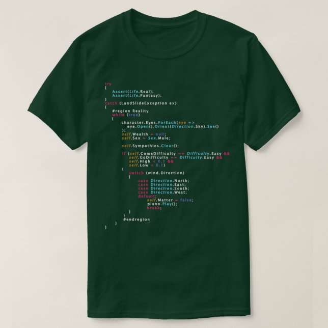 Ist das die eigentliche Programmierfarbe 7 für Lif T-Shirt (Design vorne)