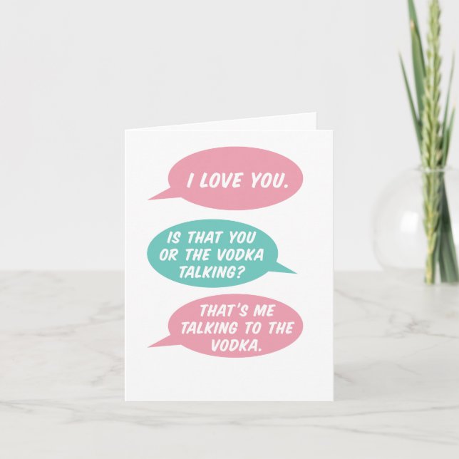 Ist das die Vodka-Grußkarte? Karte (Vorderseite)