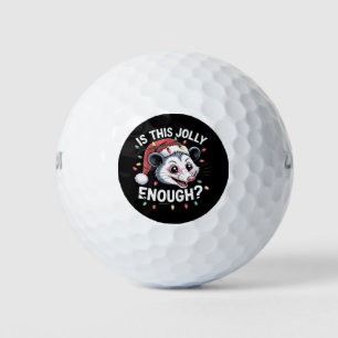 Ist das fröhlich genug? Weihnachtsopossum sarkasti Golfball