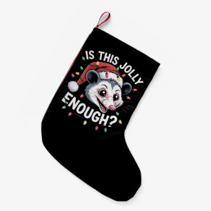 Ist das fröhlich genug? Weihnachtsopossum sarkasti Kleiner Weihnachtsstrumpf