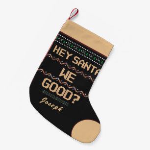 Ist das gut? Ugly Christmas Fun personalisieren Kleiner Weihnachtsstrumpf