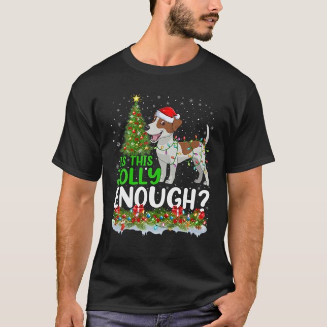 Ist das Jolly genug Jack Russell Terrier Dog Chri T-Shirt (Vorderseite)
