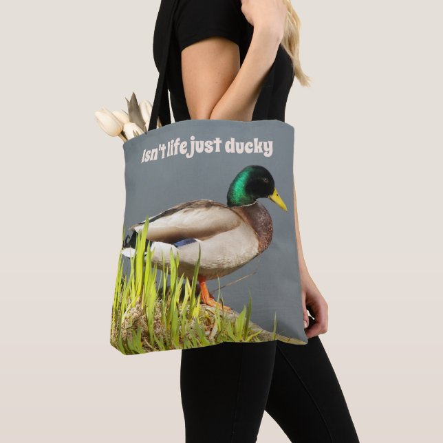 Ist das Leben nicht nur Ducky Mallard Duck Tasche (Von Nahem)