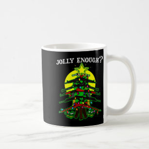 Ist das lustig genug - Waffen-Christbaum-Handfeuer Kaffeetasse