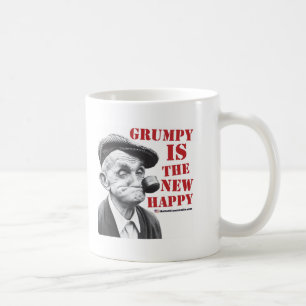 Ist das neue glückliche mürrisch kaffeetasse