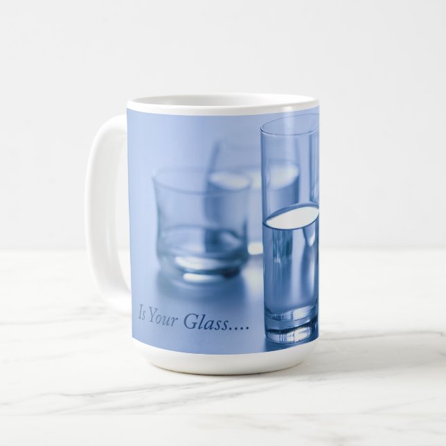Ist dein Glas? Kaffeetasse (Vorderseite Links)