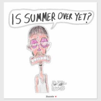 Ist der Sommer schon vorbei? - Erica Crooks Comics Aufkleber