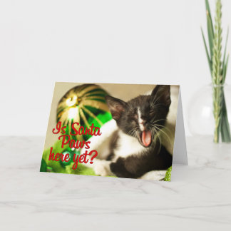 Ist der Weihnachtsmann schon da? Karte