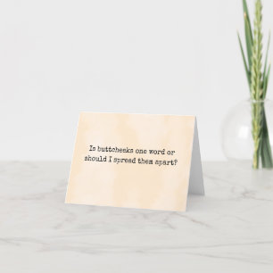 Ist die Taste ein Wort lustig, nur weil Karte