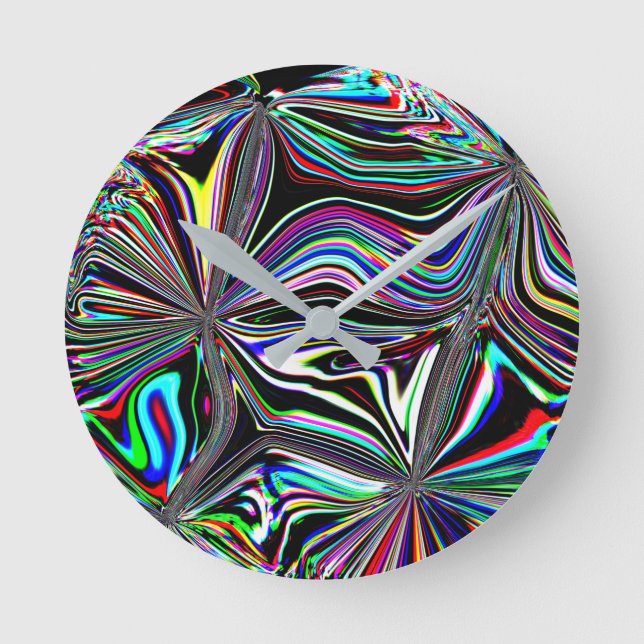 Ist die Zeit schmilzt? Runde Wanduhr (Vorderseite)