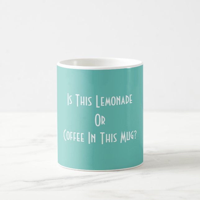 Ist diese Limonade oder dieser Kaffee in dieser Ta Kaffeetasse (Mittel)