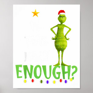 Ist dieser fröhlich genug grüne fröhliche Weihnach Poster