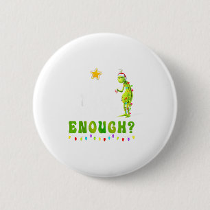 Ist dieser fröhliche genug grüne fröhliche Weihnac Button