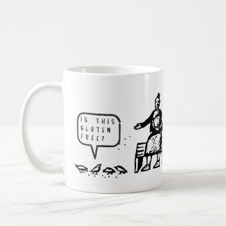Ist dieser Gluten-freie Vogel-Cartoon lustig Kaffeetasse