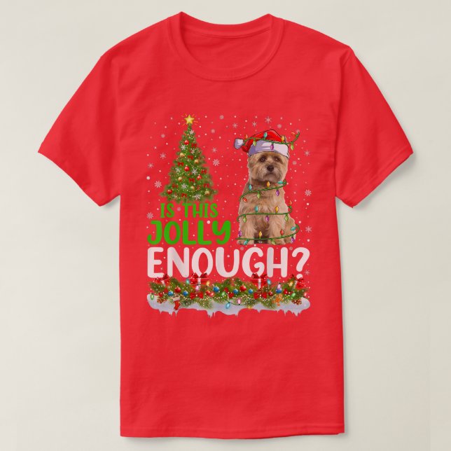 Ist dieser Jolly genug Santa Cairn Terrier Dog Chr T-Shirt (Design vorne)