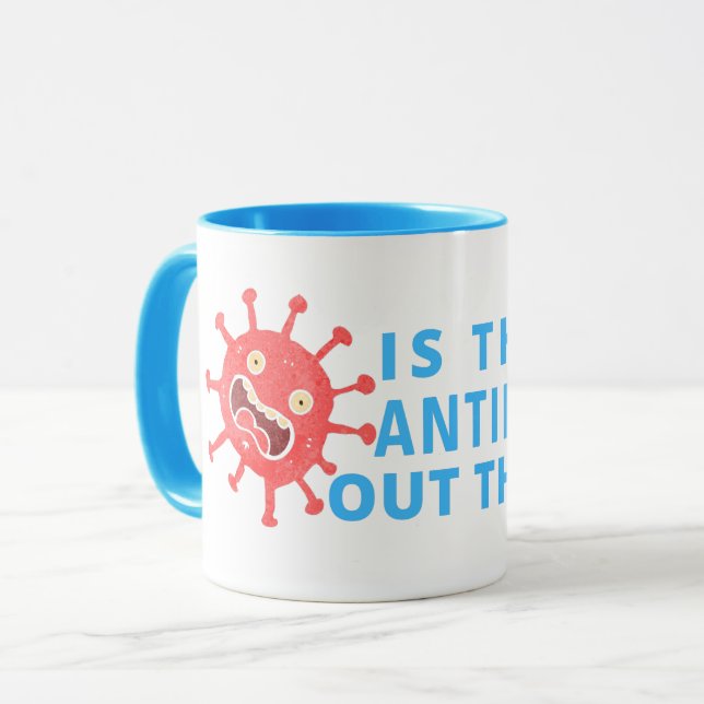 Ist dort ein Antikörper vorhanden - Labor Tasse (Vorderseite Links)
