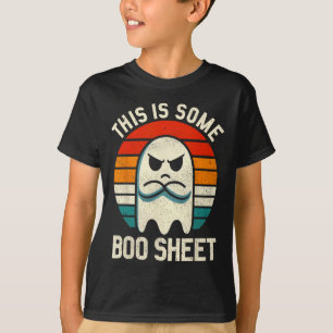 Ist ein Boo-Sheet Retro Halloween-Geist Wo für Män T-Shirt