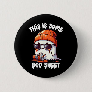 Ist ein Bootschild lustig Geister Spooky Jahreszei Button