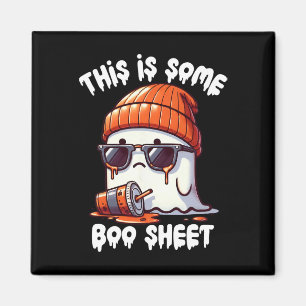 Ist ein Bootschild lustig Geister Spooky Jahreszei Magnet