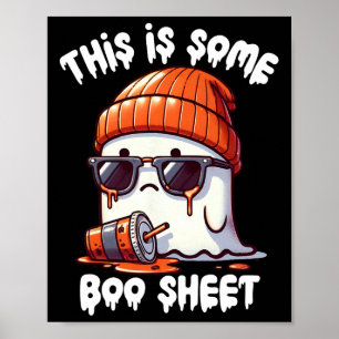 Ist ein Bootschild lustig Geister Spooky Jahreszei Poster