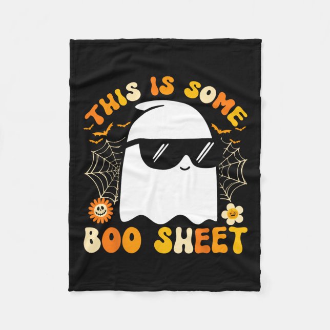 Ist ein Bootsheet Halloween Ghost Funny Cool Men W Fleecedecke (Vorderseite)