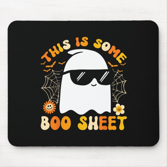 Ist ein Bootsheet Halloween Ghost Funny Cool Men W Mousepad (Vorne)