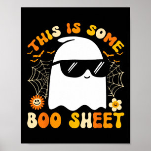 Ist ein Bootsheet Halloween Ghost Funny Cool Men W Poster