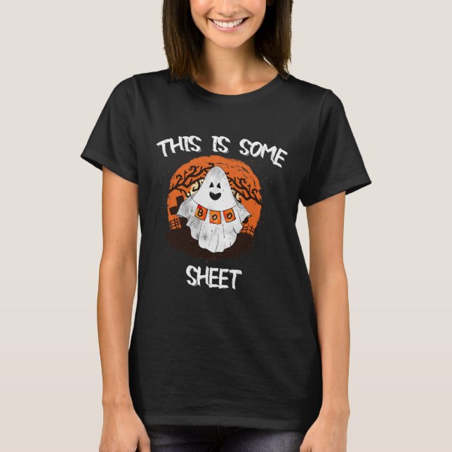 Ist ein Bootsheet Halloween Ghost Funny Geschenk M T-Shirt (Vorderseite)