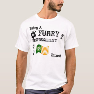 Ist eine Verantwortung Pelz T-Shirt