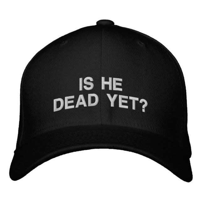Ist er schon tot? bestickte baseballkappe (Vorderseite)