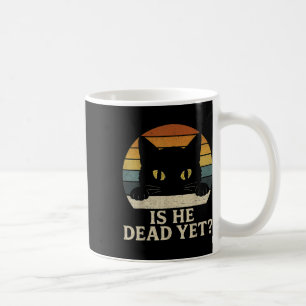 Ist er Vintag tot, doch lustig Sprichwort Dunkler  Kaffeetasse