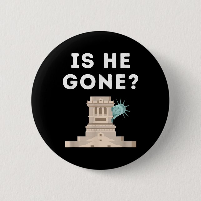 Ist er von einer Freiheitsstatue abgewichen, gegen Button (Vorderseite)