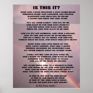 IST ES DAS? POEM-Poster Poster