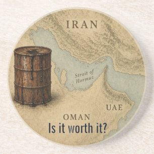 Ist es den Hormuz-Ölfass-Untersetzer wert Getränkeuntersetzer