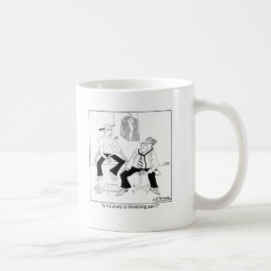 Ist es ein Scharfes oder Throbbing Schmerz? Kaffeetasse