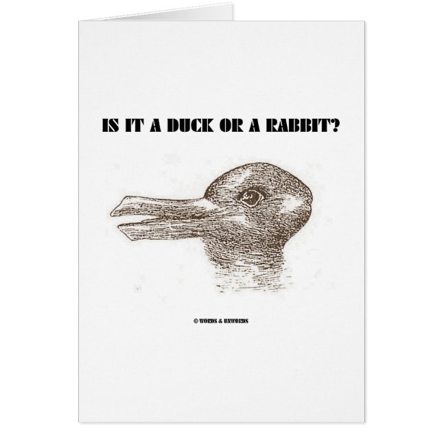 Ist es eine Ente oder ein Kaninchen? (Optische (Vorne)