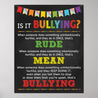 Ist es eine schikanöse Kampagne gegen Bully im Kla Poster